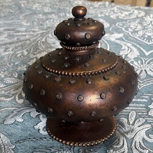 Elegant Bronze Decorative Jar